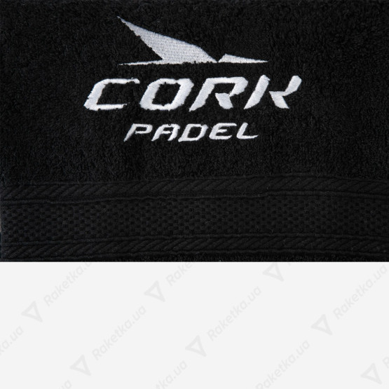 Cork Padel Face Towel Black