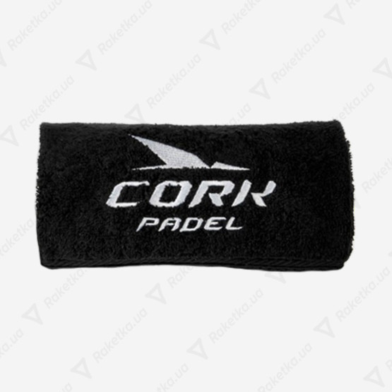 Cork Padel Face Towel Black