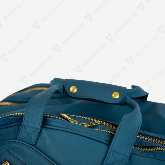 Cork Padel Leather Thermobag Blue