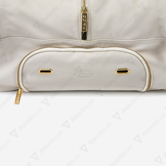 Cork Padel Leather Thermobag White