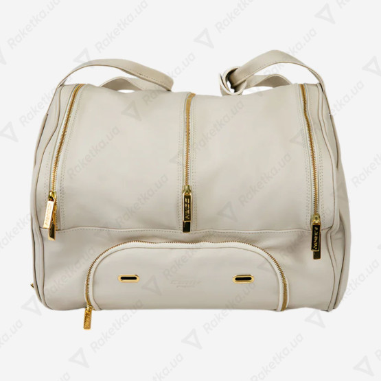Cork Padel Leather Thermobag White