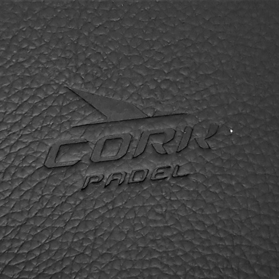 Cork Padel Racket Leather Cover Black/Gold