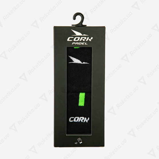 Cork Padel Sport Wristband Black/Green