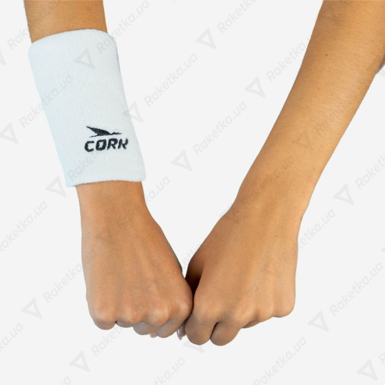 Cork Padel Wristband White
