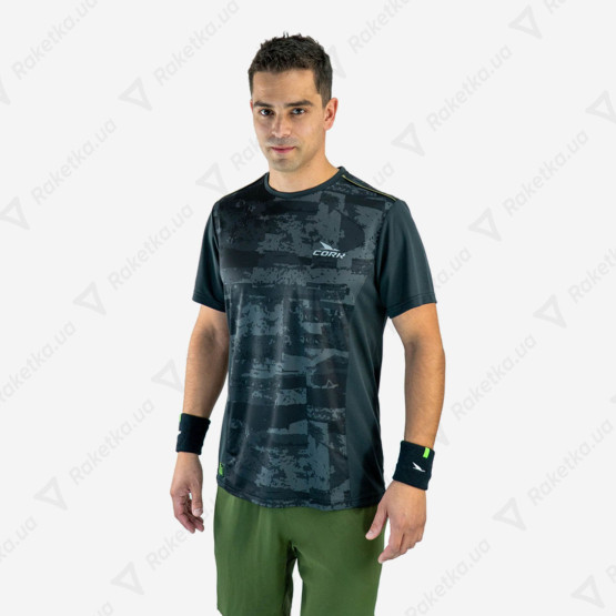 Cork Padel T-shirt Print Black
