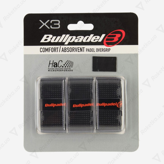 Bullpadel GB-1201 Comfort Absorvent 3psc Black