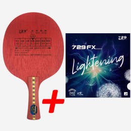 Сборная ракетка 729 Red Spirit Concave + 729 Super FX Lightening