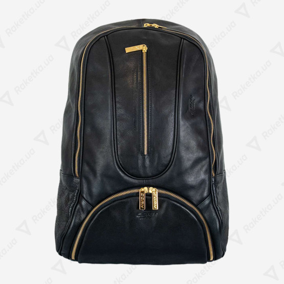 Cork Padel Leather Backpack Black