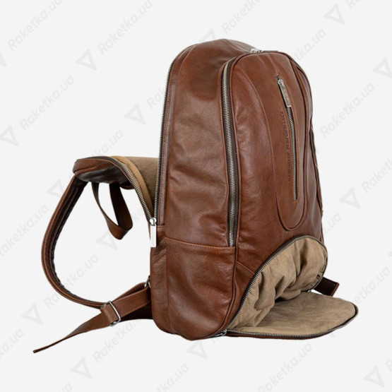 Cork Padel Leather Backpack Brown
