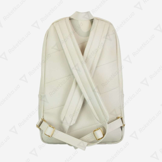 Cork Padel Leather Backpack White