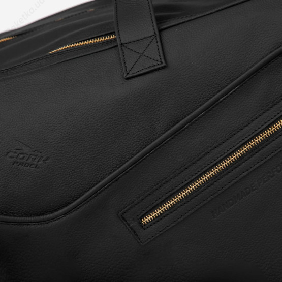 Cork Padel Leather Thermobag Black/Gold