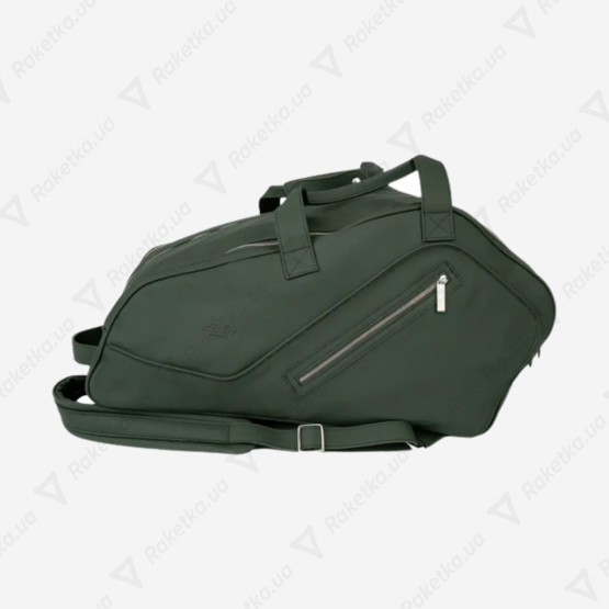 Cork Padel Leather Thermobag Green/Silver