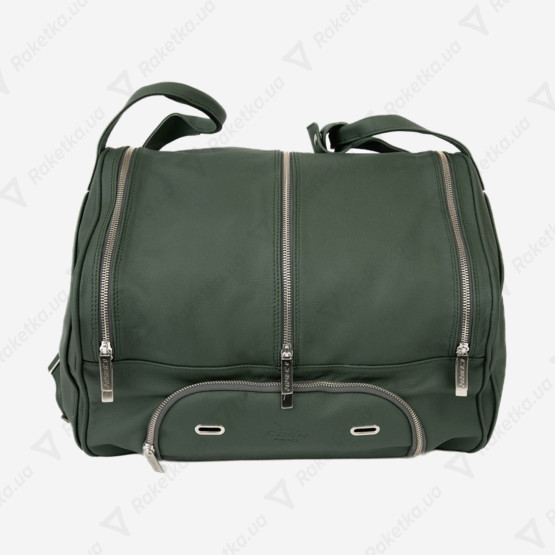 Cork Padel Leather Thermobag Green/Silver