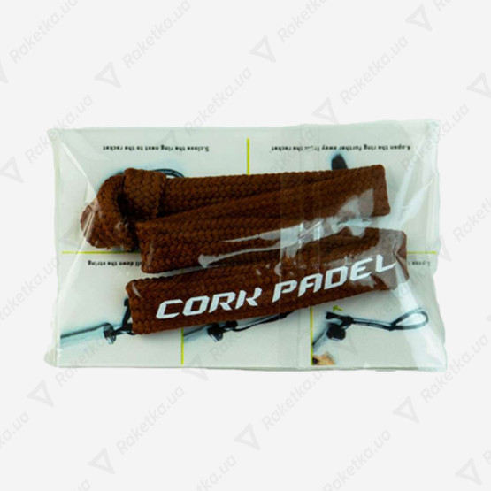Cork Padel Racket String Brown