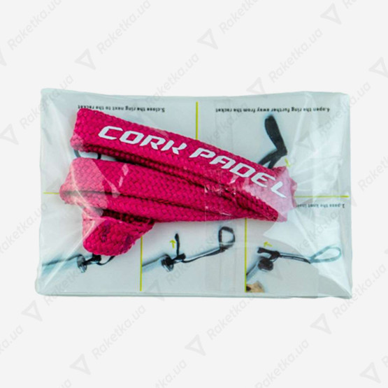 Cork Padel Racket String Pink