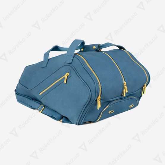 Cork Padel Leather Thermobag Blue