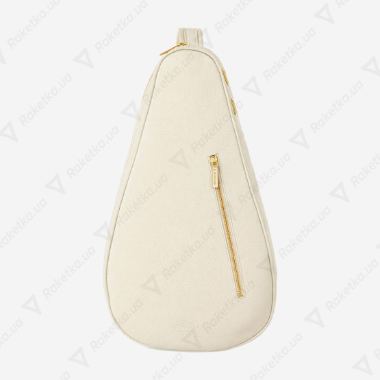 Cork Padel Racket Leather Cover White