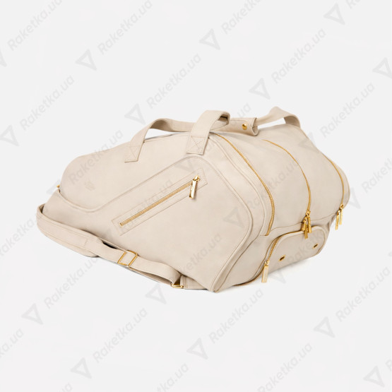 Cork Padel Leather Thermobag White