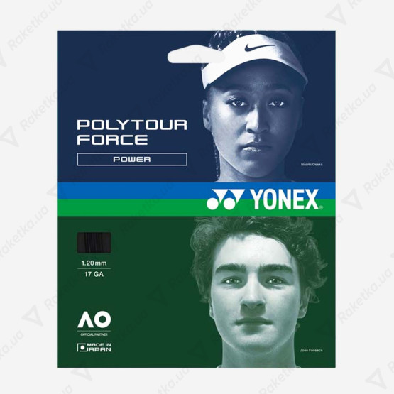 Yonex Poly Tour Force Black 12,2m (размотка)