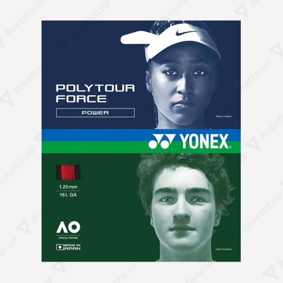 Yonex Poly Tour Force Bright Red 12,2m (размотка)