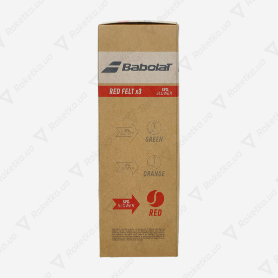 Babolat Red Felt 3ball 501108/113