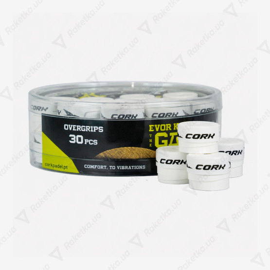 Cork Padel Overgips Box 30pcs White