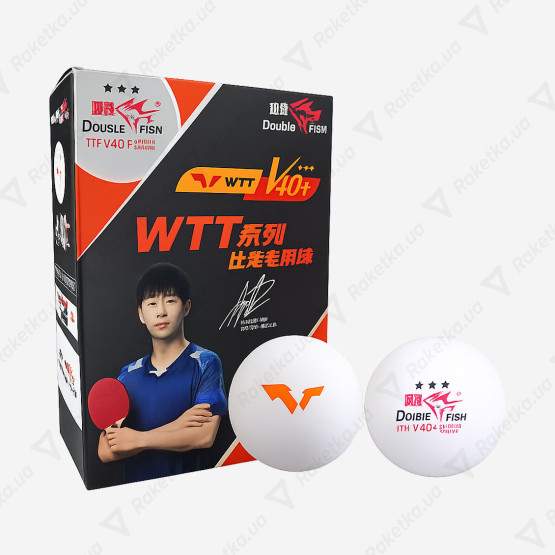 Double Fish V40+ 3*** ITTF WTT 1pcs (поштучно)