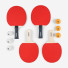 Butterfly Racket Set Easy 4 Bats 6 Balls