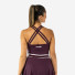Quad Tank Top Double Stripes Burgundy
