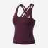 Quad Tank Top Double Stripes Burgundy