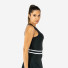 Quad Tank Top Double Stripes Grey