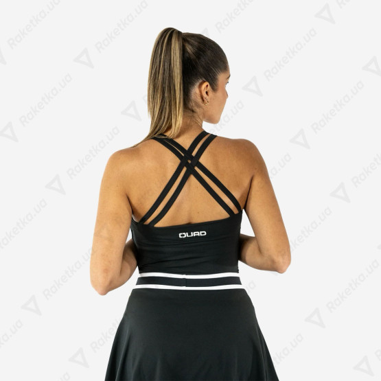 Quad Tank Top Double Stripes Grey