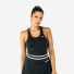 Quad Tank Top Double Stripes Grey