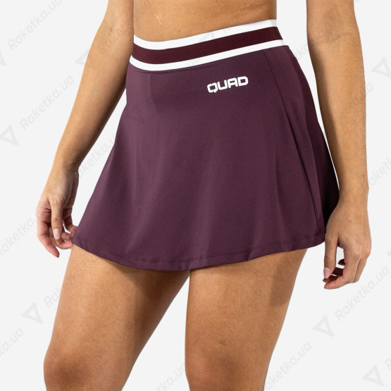 Quad Women Slick Skirt Burgundy