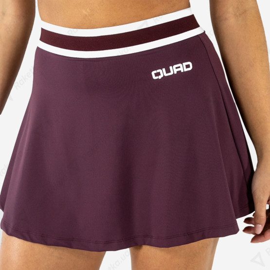 Quad Women Slick Skirt Burgundy