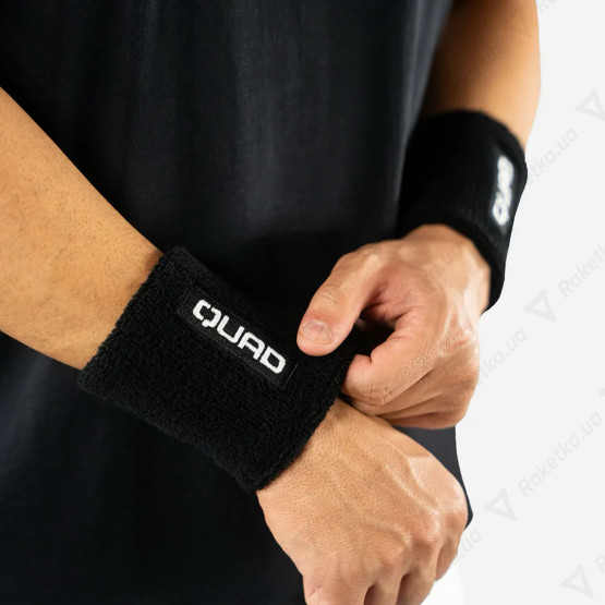 Quad Padel Wristband Black