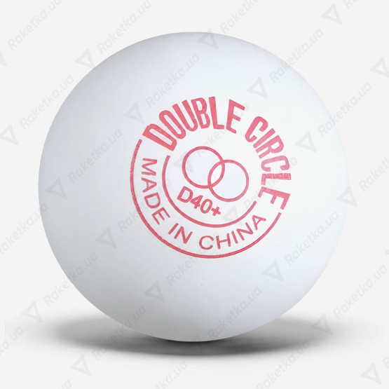 DHS Double Circle Dual 40+ White 1pcs