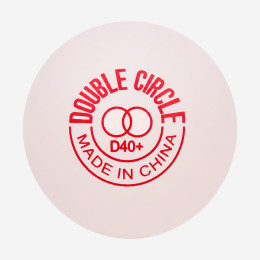 Мячики DHS Double Circle Dual 40+ White 1pcs