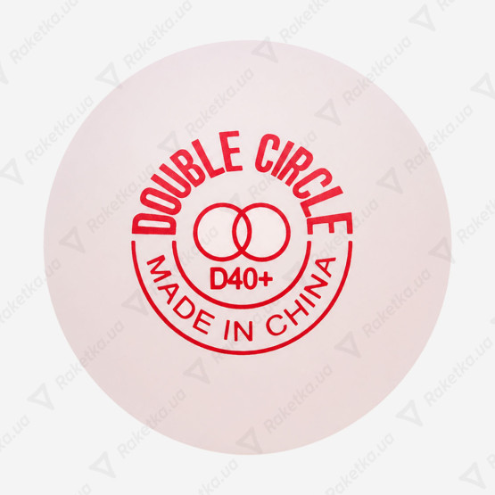 DHS Double Circle Dual 40+ White 1pcs