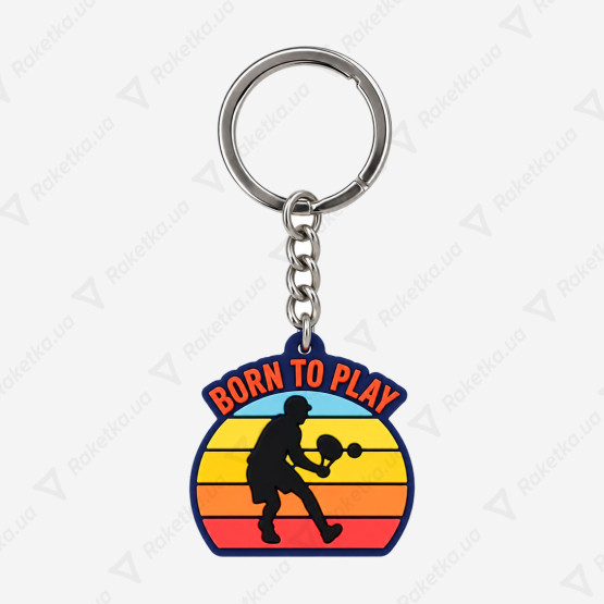 Born to Play Keychain