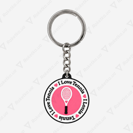 I Love Tennis Keychain