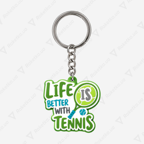 Life is better with tennis Keychain