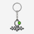 Tennis Racket and Ball Keychain