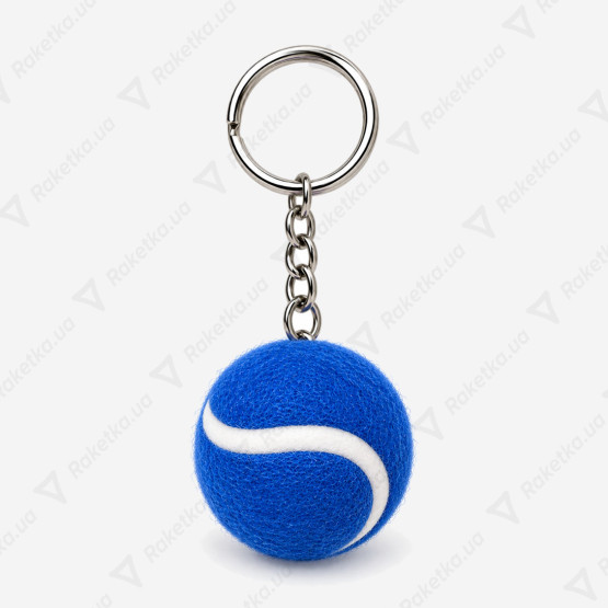 Tennis ball Blue Keychain