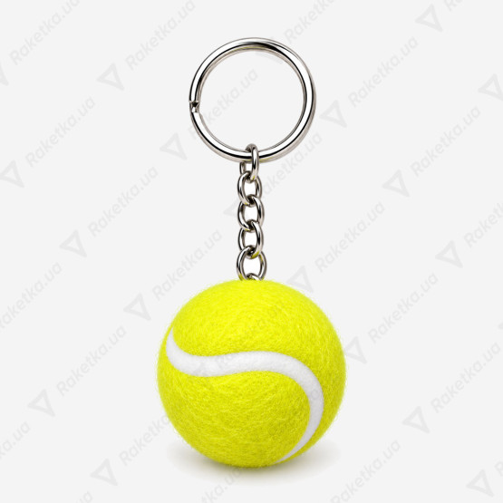 Tennis ball Yellow Keychain