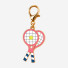 Pink Tennis Rackets Keychain