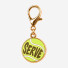 Tennis Ball SERVE Keychain