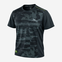 Футболка для паделу Cork Padel T-shirt Print Black