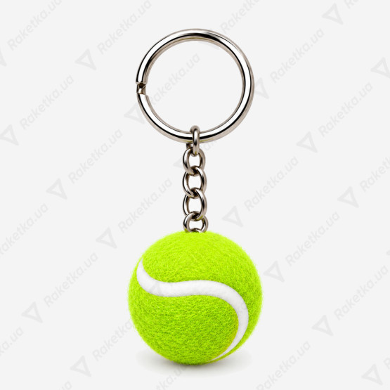 Tennis ball Green Keychain