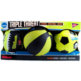 Набор мячей Wilson Ncaa Triple Threat Kit